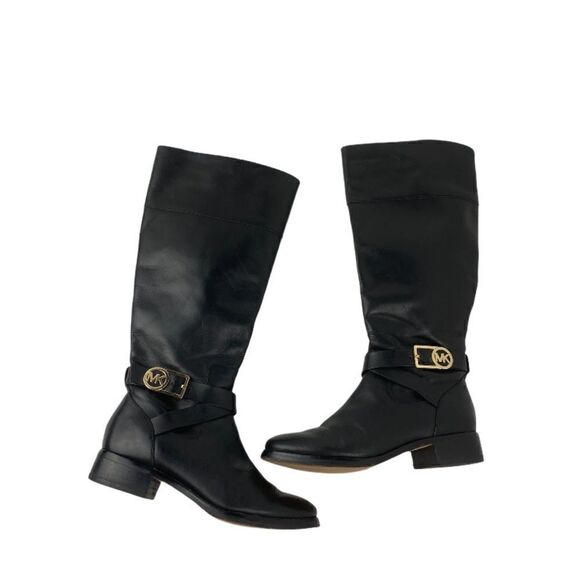 Michael Kors Black Bryce tall boots Sz 6 - Picture 1 of 11